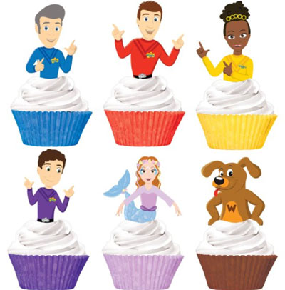 The Wiggles Cupcake Cases and Picks NZ