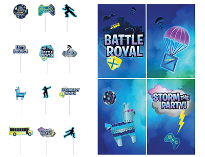 Fortnite Battle Royal Scene Setter Wall Decoration with Props NZ