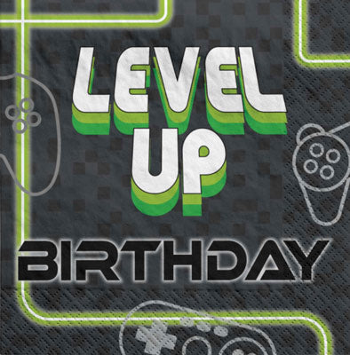 Level-up Gaming Party Napkins NZ
