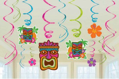 Tiki Hanging Swirl Decorations NZ