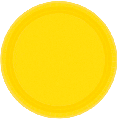 Yellow Small Party Plates NZ FSC