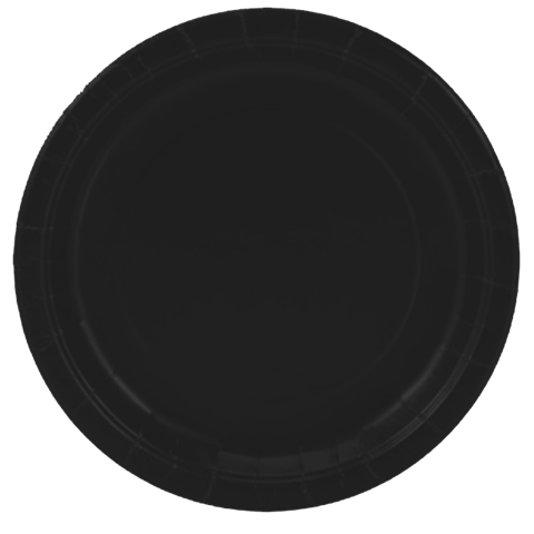 paper plates, party supplies, tableware, BLACK plates