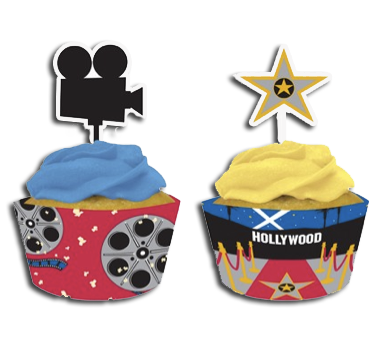 Hollywood Reel Cupcake Wrappers