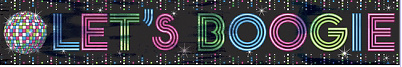 Disco Party Banner Decorations