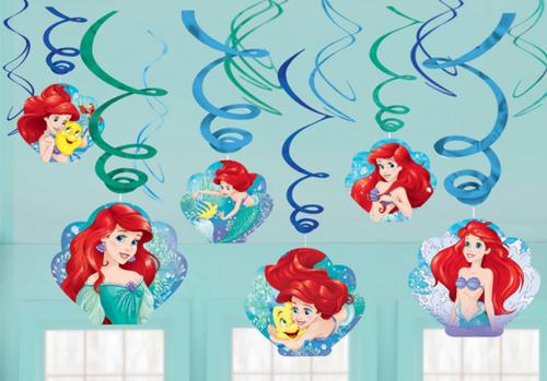 Little Mermaid Swirl Hanging Decorations
