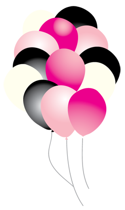 Pink Zebra Boutique Party Balloons