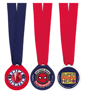 Spiderman Award Medals NZ