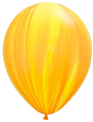 Yellow Orange Marble Balloon