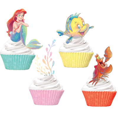 Ariel The Little Mermaid Cupcake Case and picks NZ