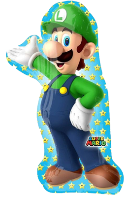 Luigi Super SHape Foil Balloon NZ