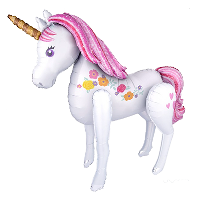 Rainbow Unicorn Air Walker Foil Balloon Auckland