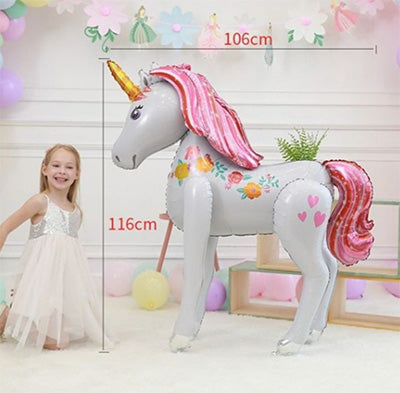 Rainbow Unicorn Large FOil Balloon NZ