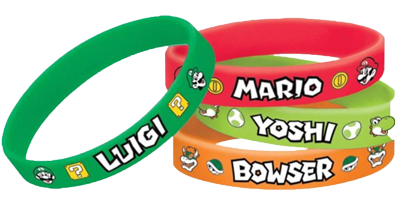 Super Mario Wristbands NZ Party Favours