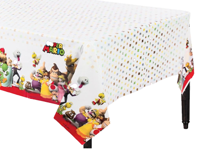 Super Mario Plastic Table Cloth NZ