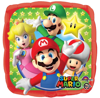 Super Mario Brothers Foil Balloon NZ