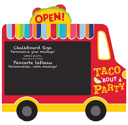 Taco Tuck Chalk Board