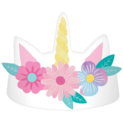 Unicorn Glitter Crowns Auckland