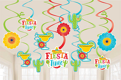 fiesta swirl decorations pk12