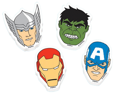 Avengers Erasers Party Favours NZ