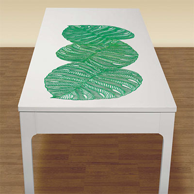 Banana-Leaf-vinyl-table-runner