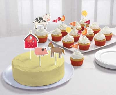Farm Animals Cake Toppers