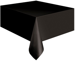Black Plastic Table Cloth