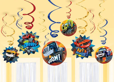 Blaze and the Monster Machines Swirl Decorations NZ