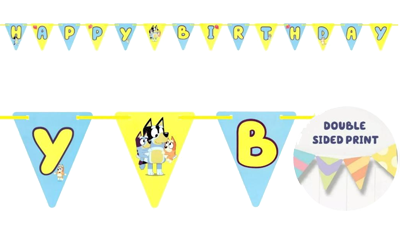 Bluey Happy Birthday Banner NZ