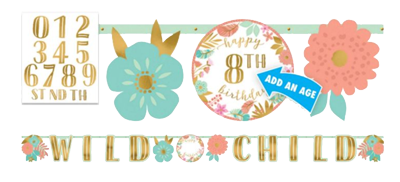 Boho Girl Happy Birthday Banner NZ