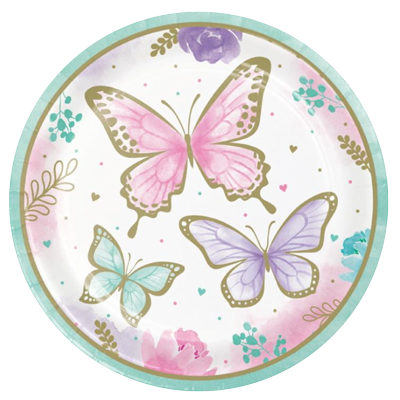 Butterfly Shimmer Large Plates NZ