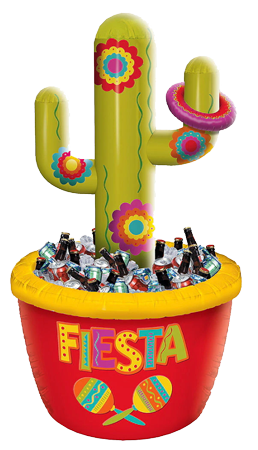 Inflatable Cactus Cooler and Ring Toss Game