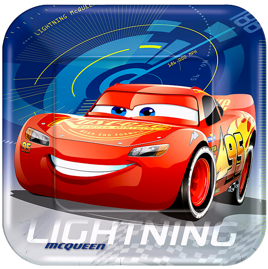 Cars 3 Large Party Plates NZ