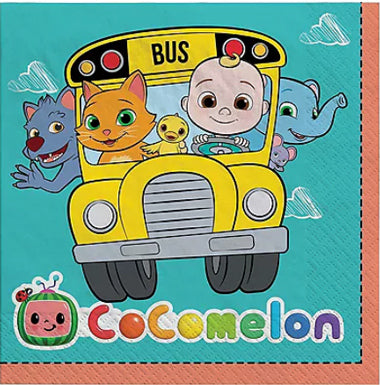 Cocomelon Party Napkins NZ