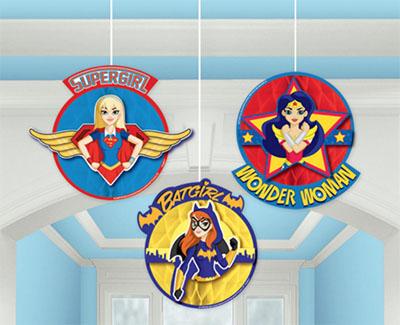 DC Superhero Girls Honeycomb Hanging Decorations NZ