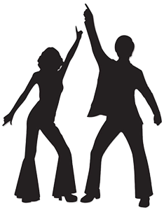 Disco Party Silhouettes
