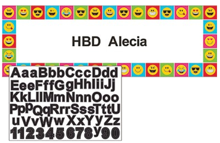 Emoji Giant Happy Birthday Banner NZ