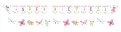 Fairy Forest Happy Birthday Banner NZ