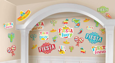 fiesta fun party cutouts mega pack NZ