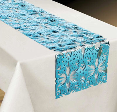 Frozen Snowflake Foil Table Runner NZ