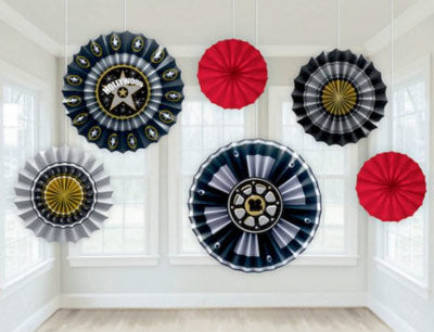 Hollywood Paper Fan Decorations NZ