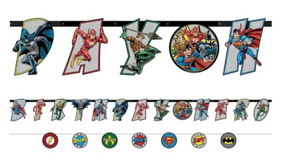 Justice League Birthday Banner NZ