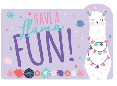 Llama Fun Party Invitations pk8 NZ