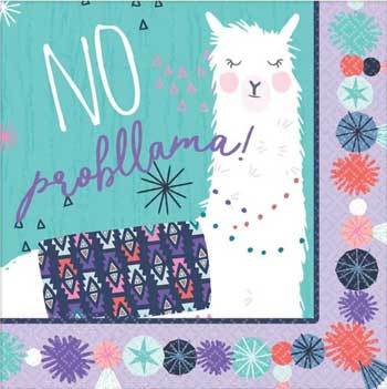 Llama Fun Lunch Party Napkins NZ