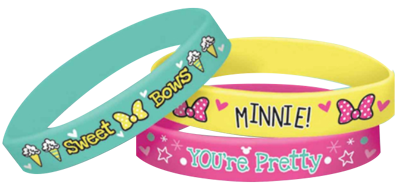 Minnie Mouse Rubber Bracelets 