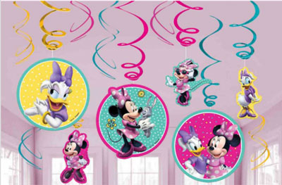 Minnie Mouse Swirl Decorations NZ