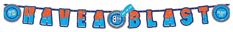 Nerf War Happy Birthday Banner NZ