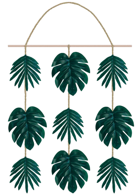 Palm Leaf Faux Hanging Decoration NZ
