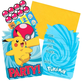 Pokemon Party Invitations