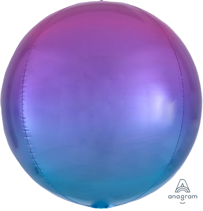Purple BLue Orbz Foil Balloon