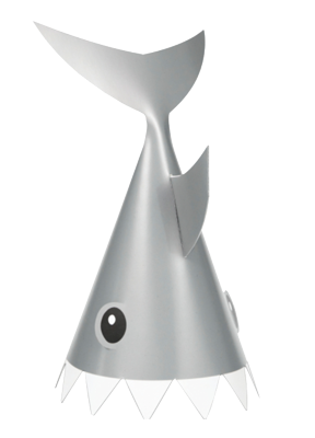 Shark Party Cone Hats NZ